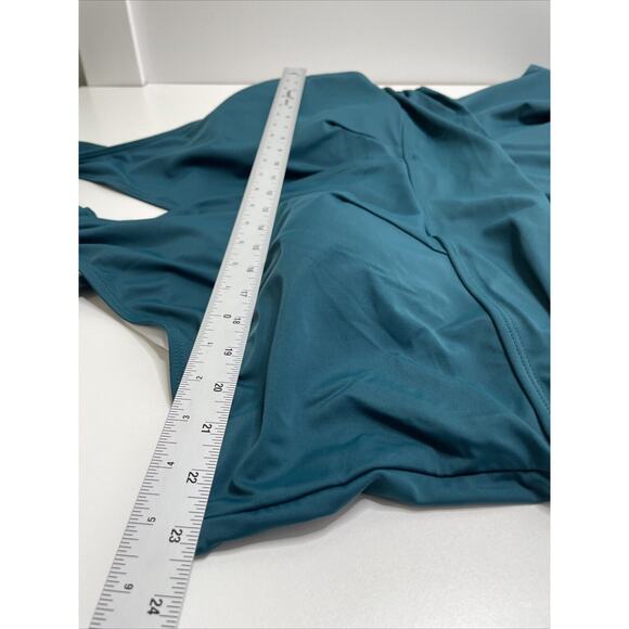BloomChic 30 Swim Dress Bathing Suit Turquois Halter Top Adjustable Strap NWT - Picture 11 of 12